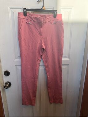 Anne Klein Rose Pink Skinny Ankle Pants